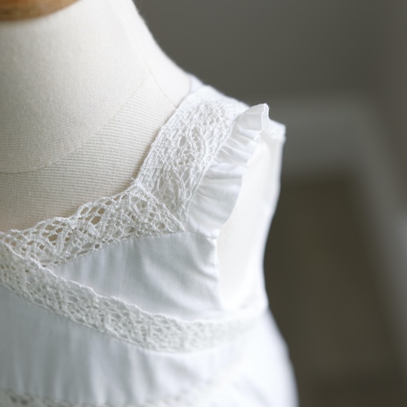 Strasburg White Dress Girls Boho Wedding Beach Portrait 6 Months RARE SIZE NWOT - Picture 6 of 8